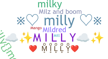 Bijnaam - Milly