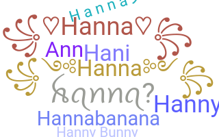 Bijnaam - Hanna