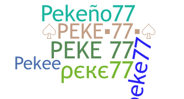 Bijnaam - Peke77