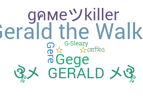 Bijnaam - Gerald