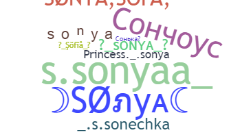 Bijnaam - Sonya