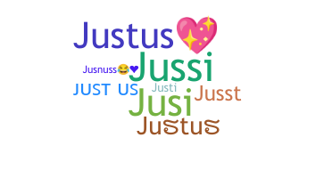 Bijnaam - Justus