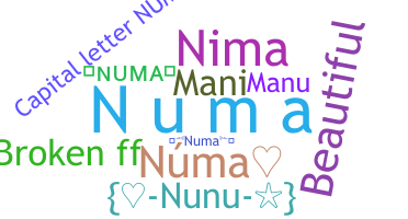 Bijnaam - Numa