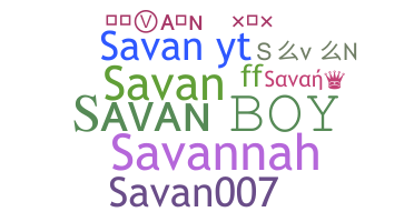 Bijnaam - Savan