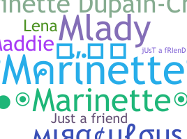 Bijnaam - Marinette