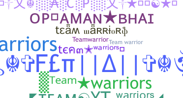 Bijnaam - TeamWarriors
