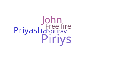 Bijnaam - Piriya