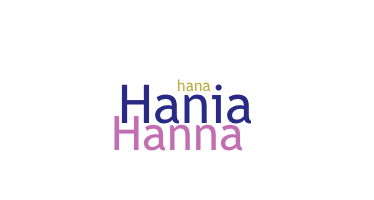 Bijnaam - Hania