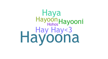 Bijnaam - Haya