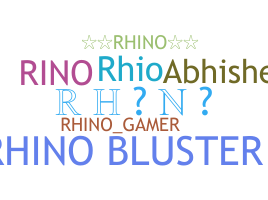 Bijnaam - Rhino