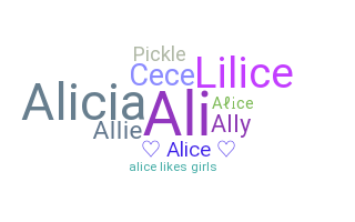 Bijnaam - Alice