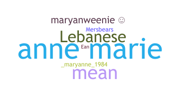 Bijnaam - Maryanne