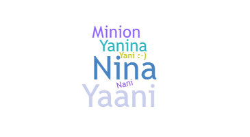 Bijnaam - Yanina