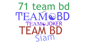Bijnaam - teamBD