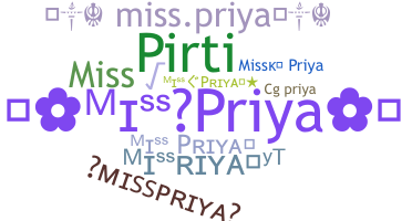 Bijnaam - Misspriya