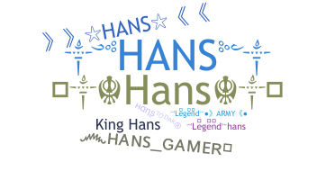 Bijnaam - Hans