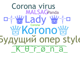 Bijnaam - Korona