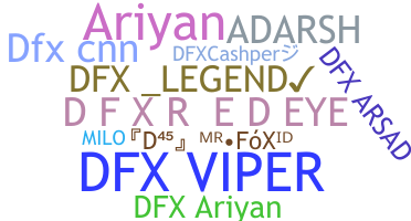 Bijnaam - DFX