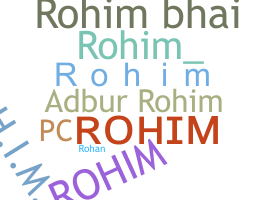 Bijnaam - Rohim