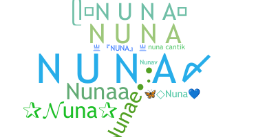Bijnaam - Nuna
