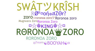 Bijnaam - roronoazoro