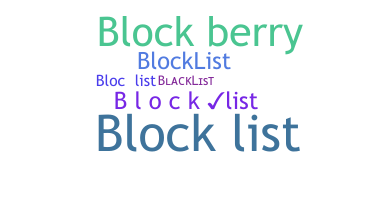 Bijnaam - Blocklist