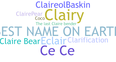 Bijnaam - Claire