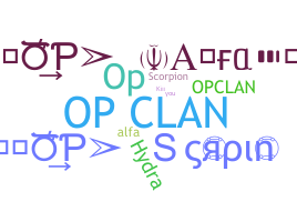 Bijnaam - OpClan