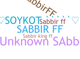 Bijnaam - SabbirFf