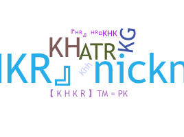 Bijnaam - KHKR