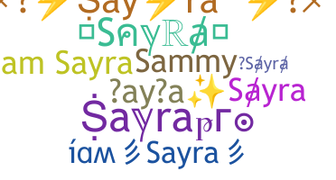 Bijnaam - Sayra