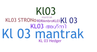 Bijnaam - KL03