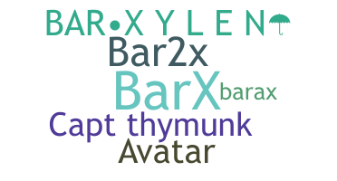 Bijnaam - Barx