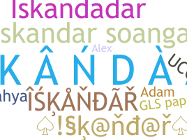 Bijnaam - Iskandar