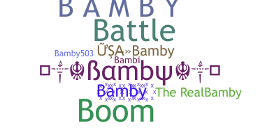 Bijnaam - Bamby