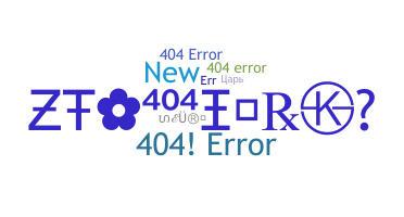 Bijnaam - 404error