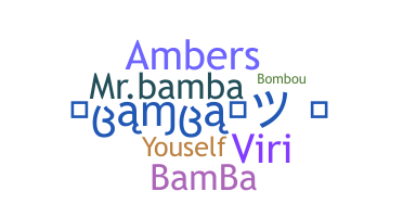 Bijnaam - Bamba