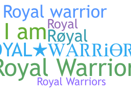 Bijnaam - royalwarrior