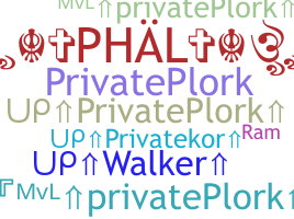 Bijnaam - Privateplork