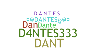 Bijnaam - Dantes