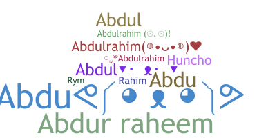 Bijnaam - Abdulrahim