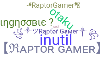 Bijnaam - Raptorgamer