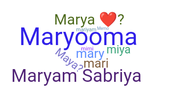 Bijnaam - Maryam