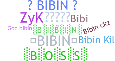 Bijnaam - Bibin