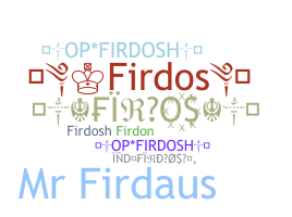 Bijnaam - Firdos