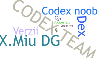 Bijnaam - Codex