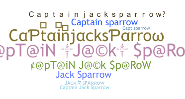 Bijnaam - Captainjacksparrow