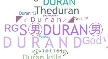 Bijnaam - Duran