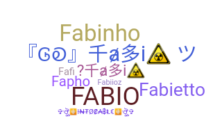 Bijnaam - Fabio