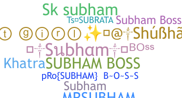 Bijnaam - SubhamBoss